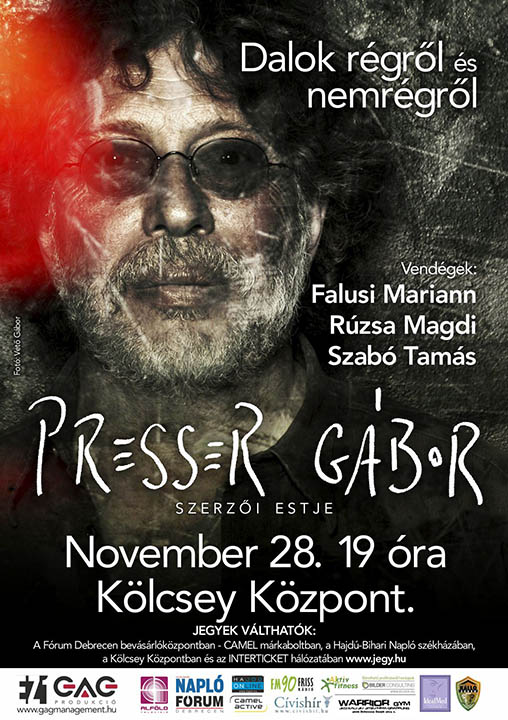 Presser G�bor �s vend�geinek koncertje Debrecenben, 2012.&nbsp;november&nbsp;28‑�n